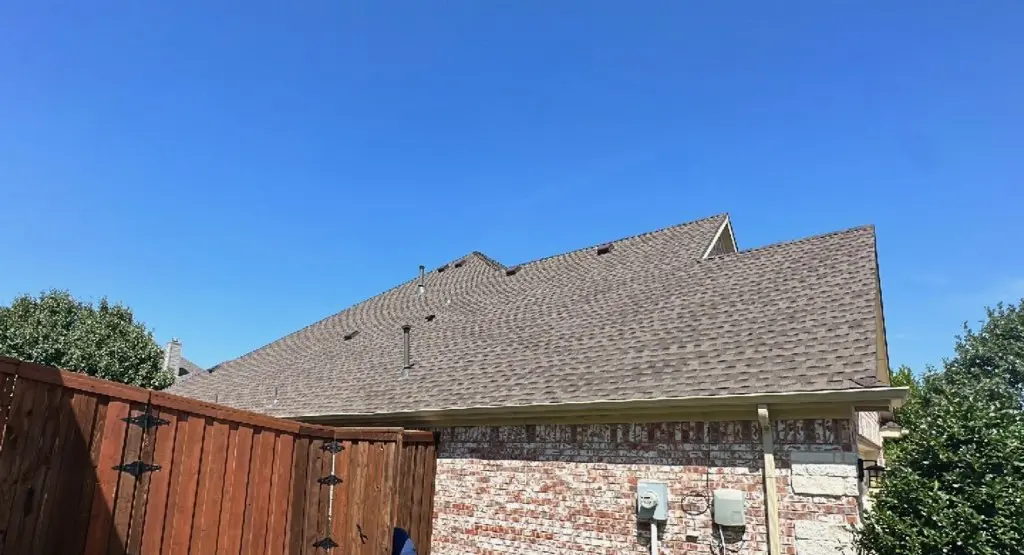 Completed roof replacement project in Garner